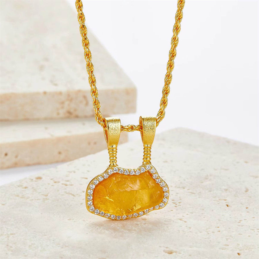 Golden Lock Necklace