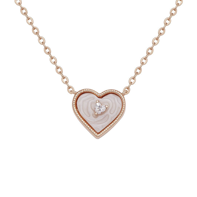 Heart Shaped White Shell Bracelet