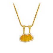 Golden Lock Necklace