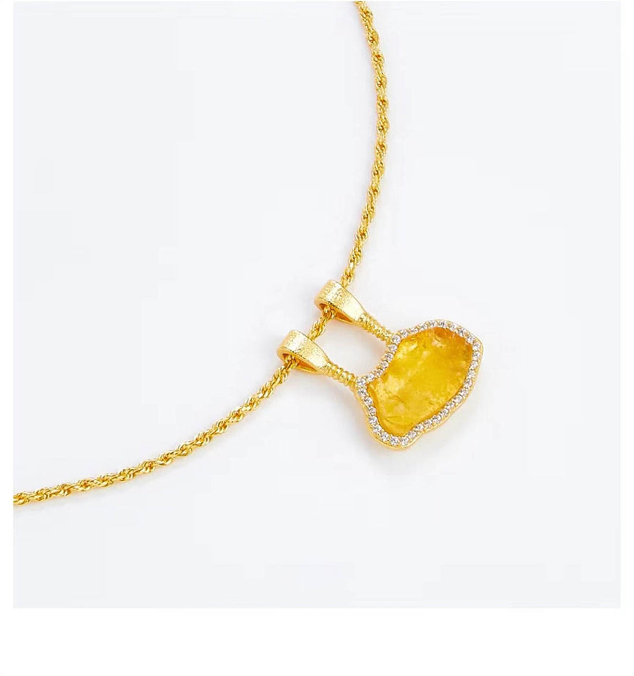Golden Lock Necklace