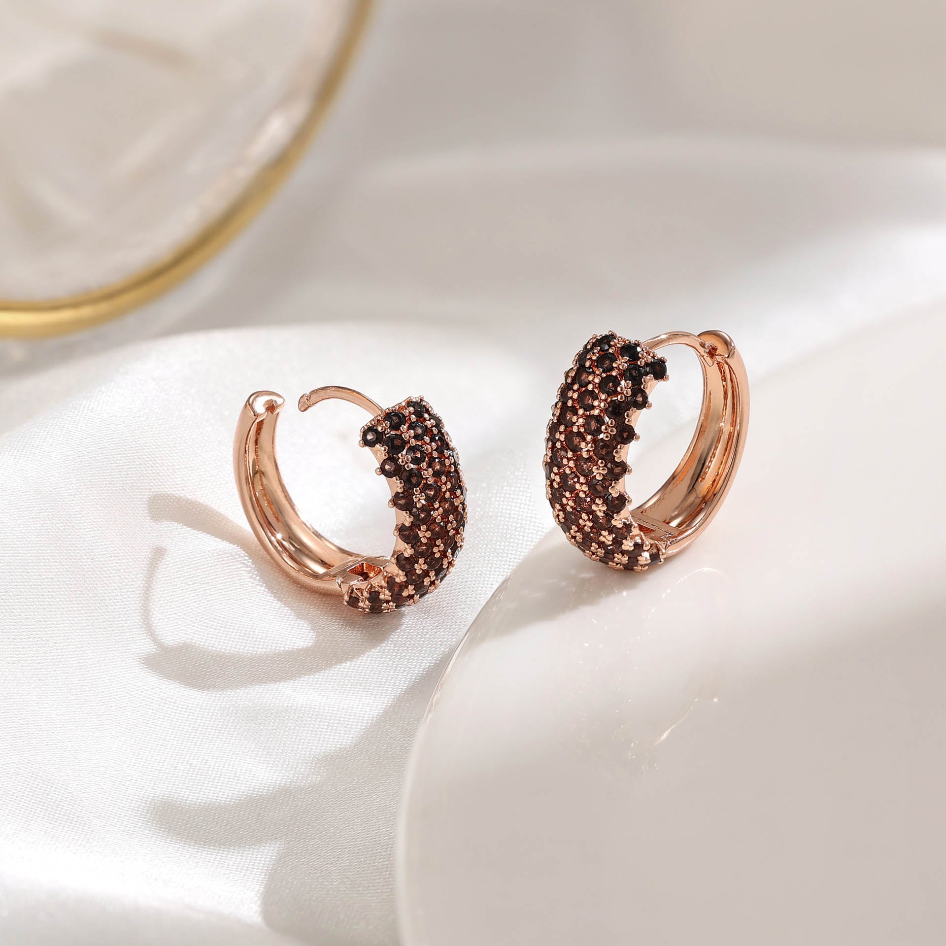 Time retrospective Rose Gold Earrings