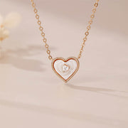 Heart Shaped White Shell Bracelet
