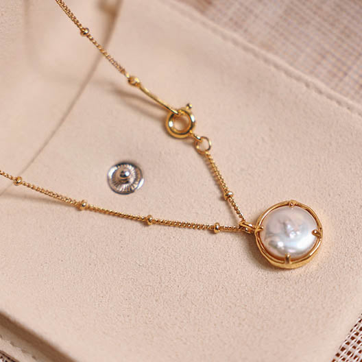 Natural Baroque Pearl Necklace