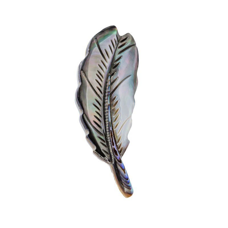Shell Fether Shell Feather Brooch – urelucky